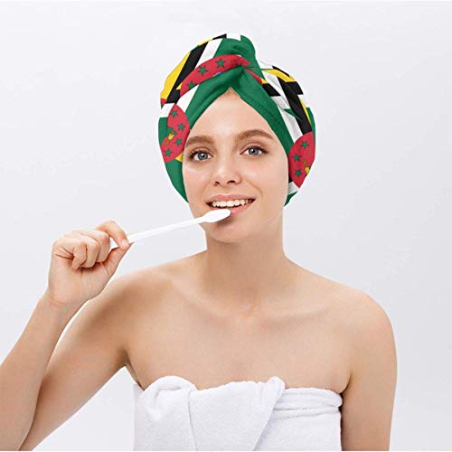 Toalla de microfibra con diseño de bandera de Dominica Toalla de microfibra con diseño de bandera de Dominica