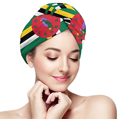 Toalla de microfibra con diseño de bandera de Dominica Toalla de microfibra con diseño de bandera de Dominica