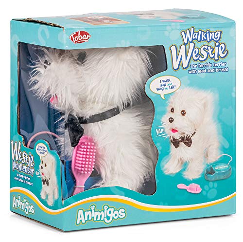 Tobar Walking Westie -Perro Animado de Felpa con Sonido Tobar Walking Westie -Perro Animado de Felpa con Sonido