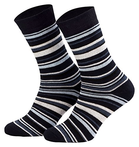 Tobeni 6 Pares de Niños Calcetines Térmicos de Algodón con Medias de Alimentación Frontal Completo para Niños y Niñas Tamano 23-26 Color 2x Armada Azul 2x Caqui 2x Terracota