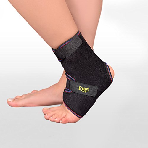 Tobillera De Neopreno Soles - Neopreno Transpirable, Comodidad Extrema - Talla Única - Encaja En Ambos Pies - Suave, Flexible, Cómoda - Reduce El Dolor Y Previene Las Lesiones - Estabiliza El Tobillo