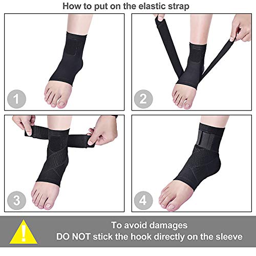 Tobillera Estabilizadora Protector Compresión Ajustable Protección de Tobillos (negro, S) Tobillera Estabilizadora Protector Compresión Ajustable Protección de Tobillos (negro, S)