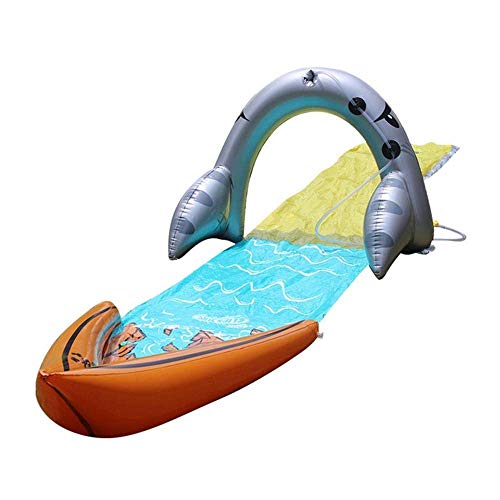 Toboganes acuáticos para césped para niños Patio trasero, Tobogán acuático para niños Tobogán extra grueso A prueba de rasgaduras Jardín Juguetes Personas Tabla de surf PVC Splash Sprint Pad para jar