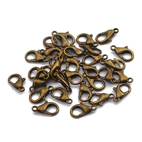 TOBS 10/12/14/16/18/21Mm Alloy Lobster Clasps Hooks Chain For Bracelet Necklace Connectors
