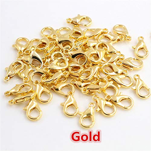 TOBS 10X5Mm/12X6Mm/14X7Mm/16X8Mm  Alloy Lobster Clasp Hooks For Necklace Bracelet Chain