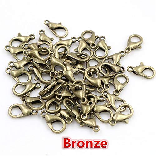 TOBS 10X5Mm/12X6Mm/14X7Mm/16X8Mm  Alloy Lobster Clasp Hooks For Necklace Bracelet Chain