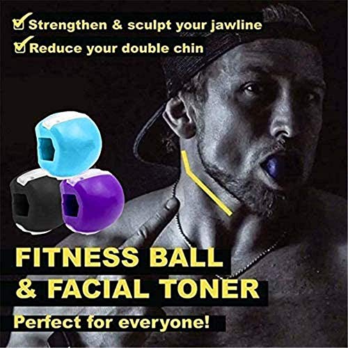 TOCYORIC 3 Bolas para Ejercitar La MandíBula Bola De Silicona Adelgazar La Facial Ejercitador De Cuello Jawline Shaper Face Slimmer Double Chin Exerciser Pelota de Ejercicio Jawline Fitness Ball