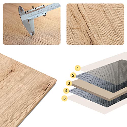 Todeco - Mesa Ordenador, Escritorio Trabajo Plegable, Escritorio Industrial Mesa, Mesa Escritorio Madera, no Necesita instalación, Hecho de Madera y Acero, Marrón Claro Todeco - Mesa Ordenador, Escritorio Trabajo Plegable, Escritorio Industrial Mesa, Mesa Escritorio Madera, no Necesita instalación, Hecho de Madera y Acero, Marrón Claro