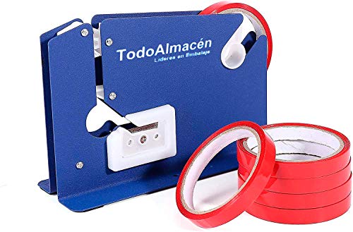 Todo Almacén - Maquina Precintadora cierra bolsas (Precintadora + 6 Rollos Rojos) Todo Almacén - Maquina Precintadora cierra bolsas (Precintadora + 6 Rollos Rojos)