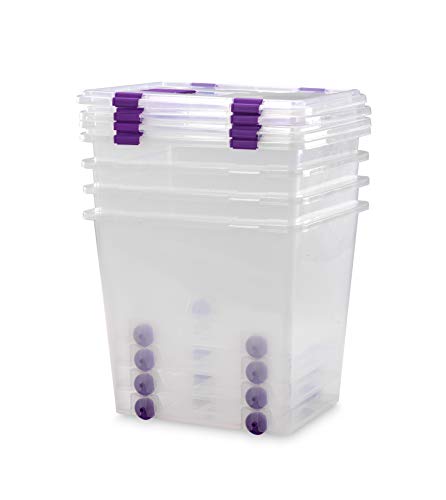 TODO HOGAR - Caja Plástico Almacenaje Grandes Multiusos con Ruedas - Medidas 510 x 410 x 460 - Capacidad de 70 litros (4) TODO HOGAR - Caja Plástico Almacenaje Grandes Multiusos con Ruedas - Medidas 510 x 410 x 460 - Capacidad de 70 litros (4)