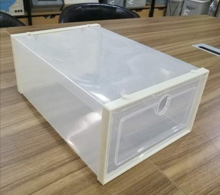 Todo Hogar Cajas de Zapatos, Lote de 6 Organizadores de Almacenamiento, Plegables y Apilables, con o sin Separador, para Zapatos o Zapatillas hasta Talla 42 (Sin División) Todo Hogar Cajas de Zapatos, Lote de 6 Organizadores de Almacenamiento, Plegables y Apilables, con o sin Separador, para Zapatos o Zapatillas hasta Talla 42 (Sin División)