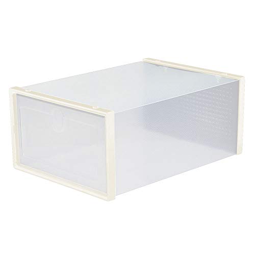 Todo Hogar Cajas de Zapatos, Lote de 6 Organizadores de Almacenamiento, Plegables y Apilables, con o sin Separador, para Zapatos o Zapatillas hasta Talla 42 (Sin División) Todo Hogar Cajas de Zapatos, Lote de 6 Organizadores de Almacenamiento, Plegables y Apilables, con o sin Separador, para Zapatos o Zapatillas hasta Talla 42 (Sin División)