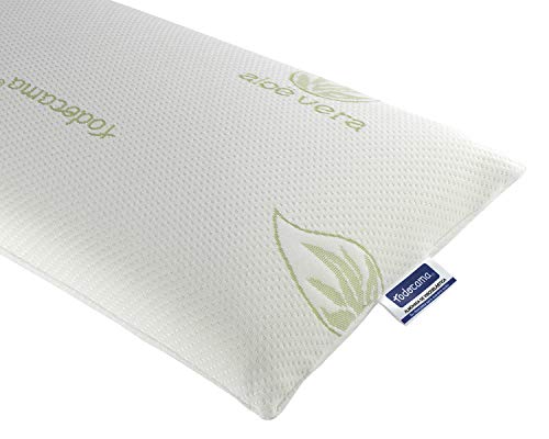 Todocama - Almohada viscoelástica, núcleo Compacto. Doble Funda con Cremallera. Tejido Aloe Vera Plus. Termorregulable adaptabilidad al Cuello. (135 cm)