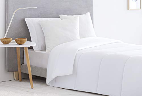 Todocama - Edredón/Relleno nórdico de Fibra antiácaros, otoño-Invierno, 300gr/m², Color Blanco (Todas Las Medidas Disponibles). (Cama 80/90-150x220cm) Todocama - Edredón/Relleno nórdico de Fibra antiácaros, otoño-Invierno, 300gr/m², Color Blanco (Todas Las Medidas Disponibles). (Cama 80/90-150x220cm)