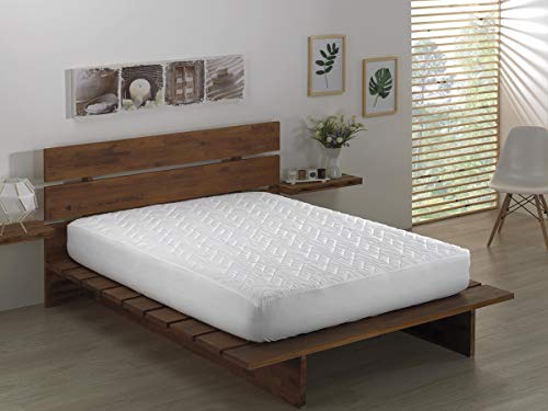 Todocama - Protector de colchón/Cubre colchón Acolchado, Impermeable, Ajustable y antiácaros. (Cama 80 x 190/200 cm)