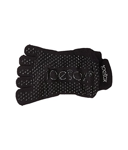 Toesox Full Toe Bellarina Calcetines de Yoga, Unisex Adulto, Negro, L Toesox Full Toe Bellarina Calcetines de Yoga, Unisex Adulto, Negro, L