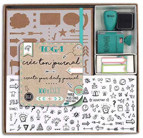 Toga kt74 Kit Bullet Journal Cuaderno Kraft 15,5 x 21,5 x 1,5 cm