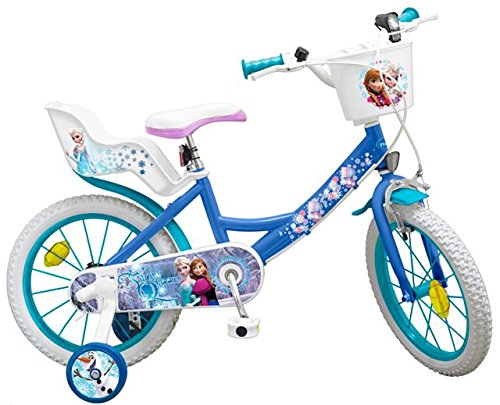 TOIMS Reina de Las Nieves: Bicicleta para niña, Color Azul, tamaño 14 Pulgadas TOIMS Reina de Las Nieves: Bicicleta para niña, Color Azul, tamaño 14 Pulgadas