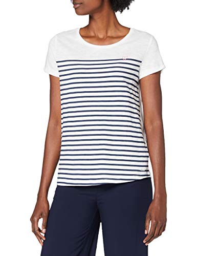 TOM TAILOR Denim Streifen Camiseta, 21355, M para Mujer