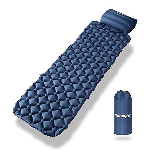 tomight Esterilla Inflable Acampada 2.16 M Ultraligera Cámping Colchones de Aire con Almohada, Portátil Colchon Acampada, Viajes, Playa, Senderismo y Escalada