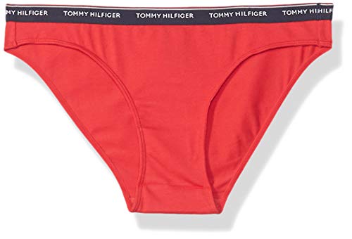 Tommy Hilfiger 3p Bikini Braguita, Rojo (Tango Red/White/Navy Blazer 012), No Aplica (Talla del Fabricante: SM) para Mujer