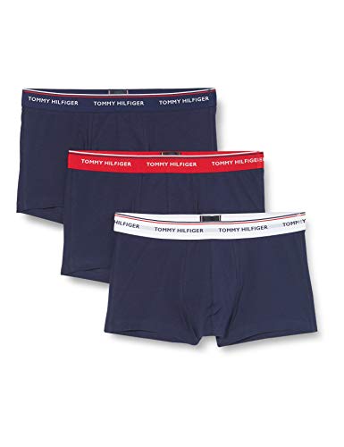 Tommy Hilfiger 3p Lr Trunk Boxer, Multicolor (Multi/Peacoat 904), M (Pack de 3) para Hombre