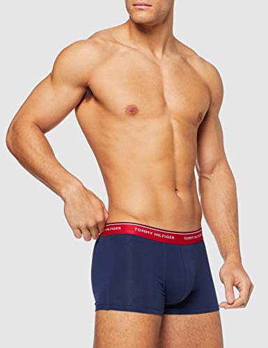 Tommy Hilfiger 3p Trunk Bóxer, Multicolor (Multi/Peacoat 904), Medium (Pack de 3) para Hombre Tommy Hilfiger 3p Trunk Bóxer, Multicolor (Multi/Peacoat 904), Medium (Pack de 3) para Hombre