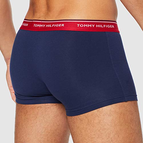 Tommy Hilfiger 3p Trunk Bóxer, Multicolor (Multi/Peacoat 904), Medium (Pack de 3) para Hombre Tommy Hilfiger 3p Trunk Bóxer, Multicolor (Multi/Peacoat 904), Medium (Pack de 3) para Hombre