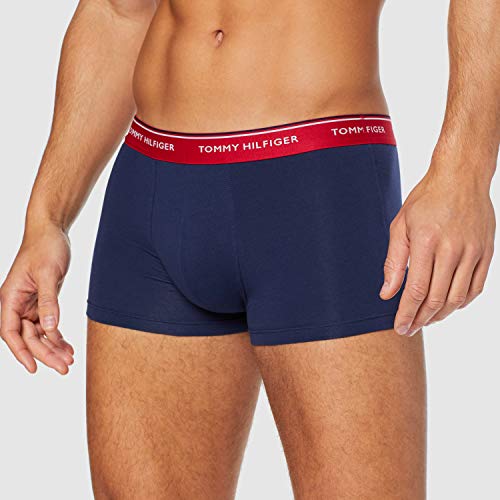 Tommy Hilfiger 3p Trunk Bóxer, Multicolor (Multi/Peacoat 904), Medium (Pack de 3) para Hombre