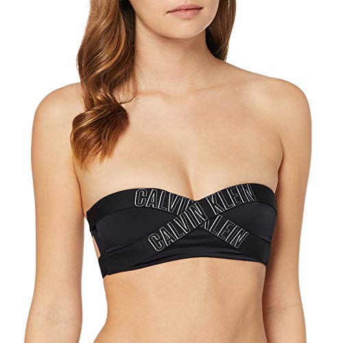 Tommy Hilfiger Bandeau-RP Parte de Arriba de Bikini, Negro (Pvh Black 094), S para Mujer