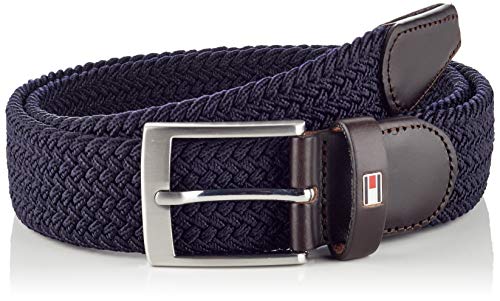 Tommy Hilfiger Cinturón Trenzado y elegante con Ribetes Suaves y Cierre de Hebilla, Azul (Sky Captain), 120 (Talla del fabricante: 105) para Hombre Tommy Hilfiger Cinturón Trenzado y elegante con Ribetes Suaves y Cierre de Hebilla, Azul (Sky Captain), 120 (Talla del fabricante: 105) para Hombre