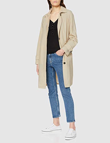 Tommy Hilfiger Claudia Packable Crinkle Mac Gabardina, Beige (Light Stone Aeq), 90 (Talla del Fabricante: 34) para Mujer