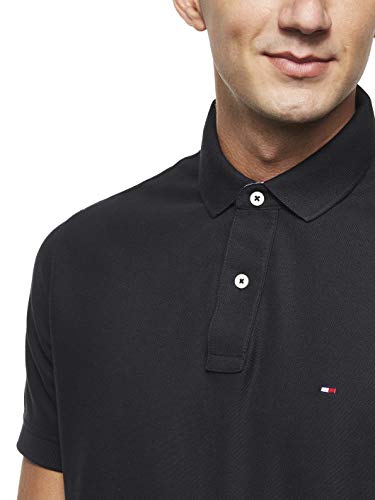 Tommy Hilfiger Core Hilfiger Regular Polo, Negro (Flag Black 060), X-Large para Hombre