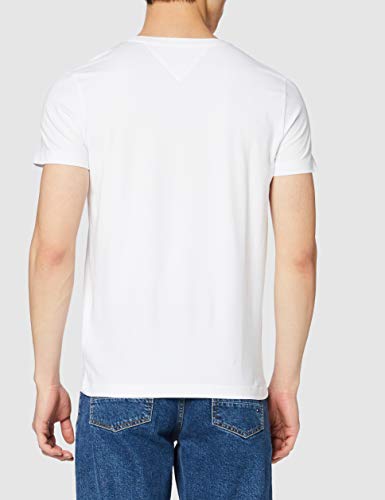 Tommy Hilfiger Core Stretch Slim Cneck tee Camiseta, Blanco (Bright White 100), XXX-Large para Hombre
