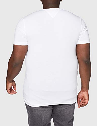 Tommy Hilfiger Core Stretch Slim Cneck tee Camiseta, Blanco (Bright White 100), XXX-Large para Hombre