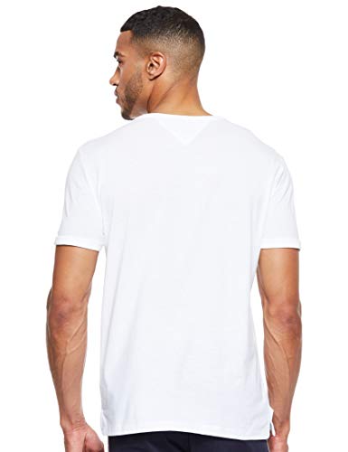 Tommy Hilfiger Modern Jaspe Camiseta, Blanco (Classic White 100), X-Large para Hombre