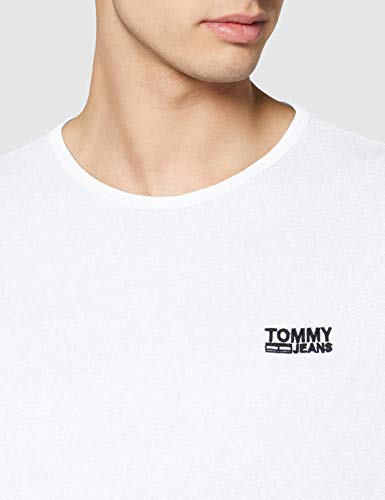 Tommy Hilfiger Modern Jaspe Camiseta, Blanco (Classic White 100), X-Large para Hombre