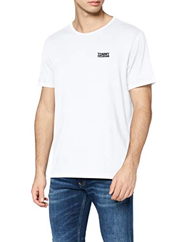 Tommy Hilfiger Modern Jaspe Camiseta, Blanco (Classic White 100), X-Large para Hombre