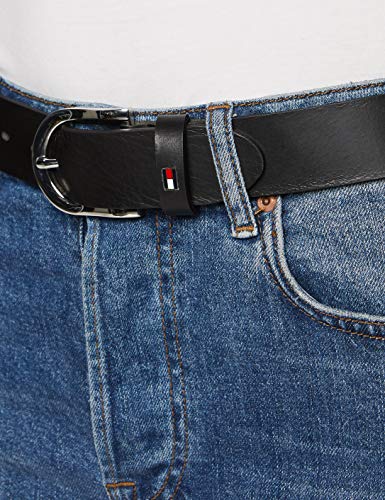 Tommy Hilfiger New Danny Belt Cinturón, Masters Black, 80 cm para Mujer