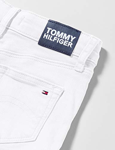 Tommy Hilfiger Nora Short Socdst, Blanco (White Ybr), 3-4 años (Talla del Fabricante: 4) para Niñas