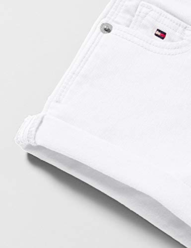 Tommy Hilfiger Nora Short Socdst, Blanco (White Ybr), 3-4 años (Talla del Fabricante: 4) para Niñas