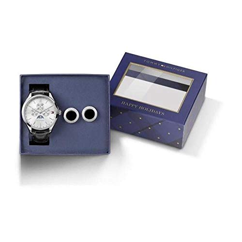 Tommy Hilfiger Oliver para hombre del reloj y el conjunto de la mancuerna 1770014 Tommy Hilfiger Oliver para hombre del reloj y el conjunto de la mancuerna 1770014