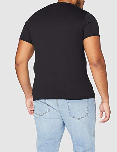 Tommy Hilfiger Original Jersey Camiseta, Negro (Tommy Black 078), Large para Hombre
