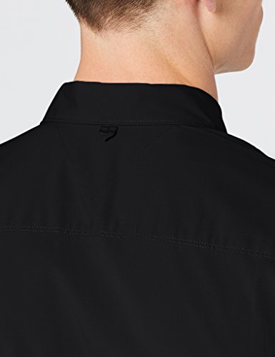 Tommy Hilfiger Original Stretch Shirt Camisa, Negro (Tommy Black), L para Hombre