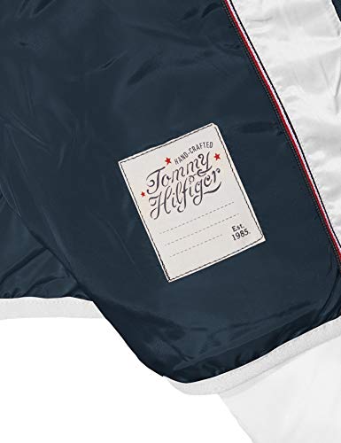 Tommy Hilfiger Recycled Short Puffer Chaqueta, Blanco (Bright White 123), 116 (Talla del Fabricante: 6) para Niñas