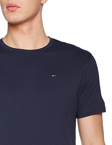 Tommy Hilfiger Regular C Camiseta con Cuello Redondo, Azul (Black Iris), XXL para Hombre