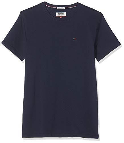 Tommy Hilfiger Regular C Camiseta con Cuello Redondo, Azul (Black Iris), XXL para Hombre