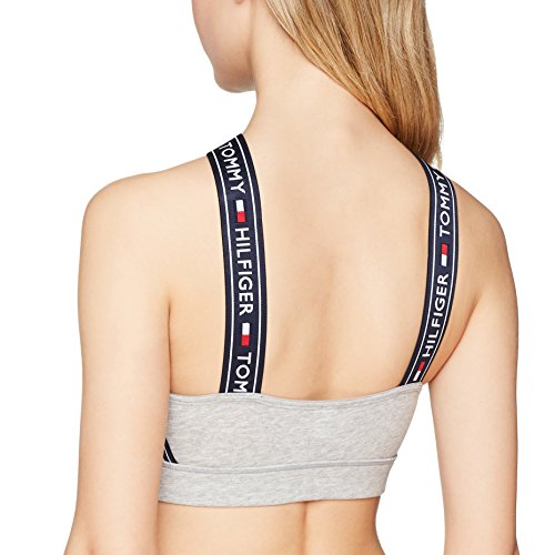 Tommy Hilfiger Sujetador Estilo Bralette, Gris (Grey Heather 004), X-Small para Mujer