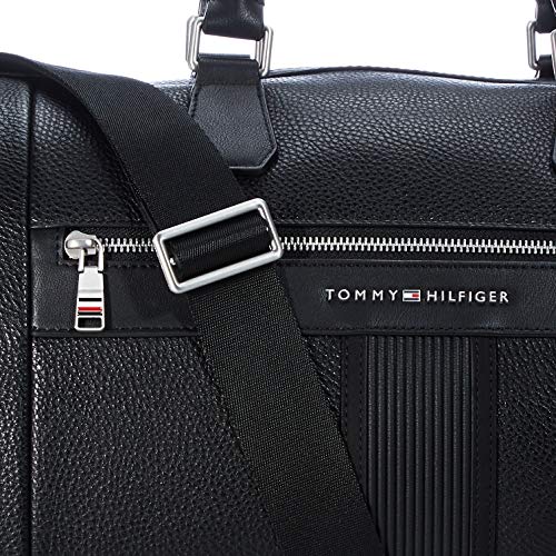 Tommy Hilfiger TH Downtown Duffle, Bolsas. para Hombre, Negro, One Size