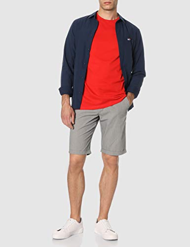 Tommy Hilfiger TJM Tommy Classics tee Camiseta, Rojo (Flame Scarlet 667), S para Hombre